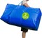 66 Gallon Extra Large Storage Bags, Huge Moving Bags Heavy Duty with Zipper and Stronger Handles, Big Foldable Duffle Bag for Travel, Storage Totes Moving Boxes for College, Christmas Tree,Blue,2 Pack
